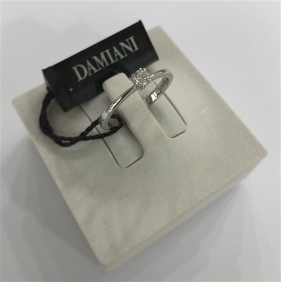 Ring Damiani Woman in White Gold Diamante 0.15 Ct 20044745-15 - 20044745-15